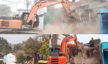 प्रशासन हुआ सख्त : भूमाफिया शेखर सोनकर पर शिकंजा, 2 करोड़ रुपये कीमत का अवैध निर्माण जमींदोज