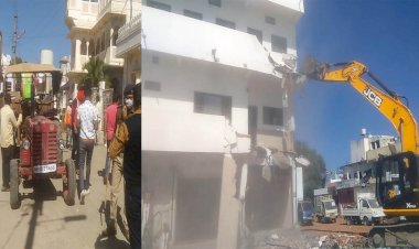 एक और माफिया के विरूध्द नगर पालिक निगम, पुलिस और जिला प्रशासन की बड़ी कार्रवाई