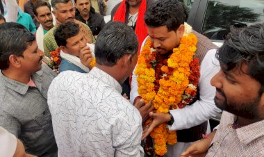 भारतीय जनता युवा मोर्चा के जिला अध्यक्ष योगेंद्र प्रताप राणा का विधानसभा अमरवाड़ा में भव्य स्वागत