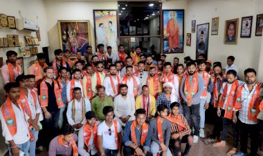 भाजपा पर बढ़ते विश्वास के चलते सैकड़ो युवाओ ने ली सदस्यता