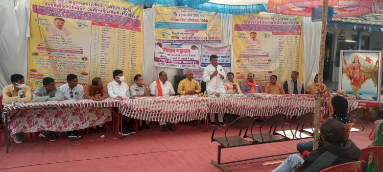 दीपावली एवं आजादी की 75वी वर्षगाठ अमृत महोत्सव के अवसर पर 30 दिवसीय कैपं स्वास्थ्य शिविर संपन्न 