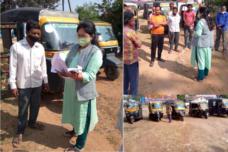 दूसरे दिन भी RTO और यातायात टीम ने की ऑटो चालकों पर सयुंक्त कार्यवाही 